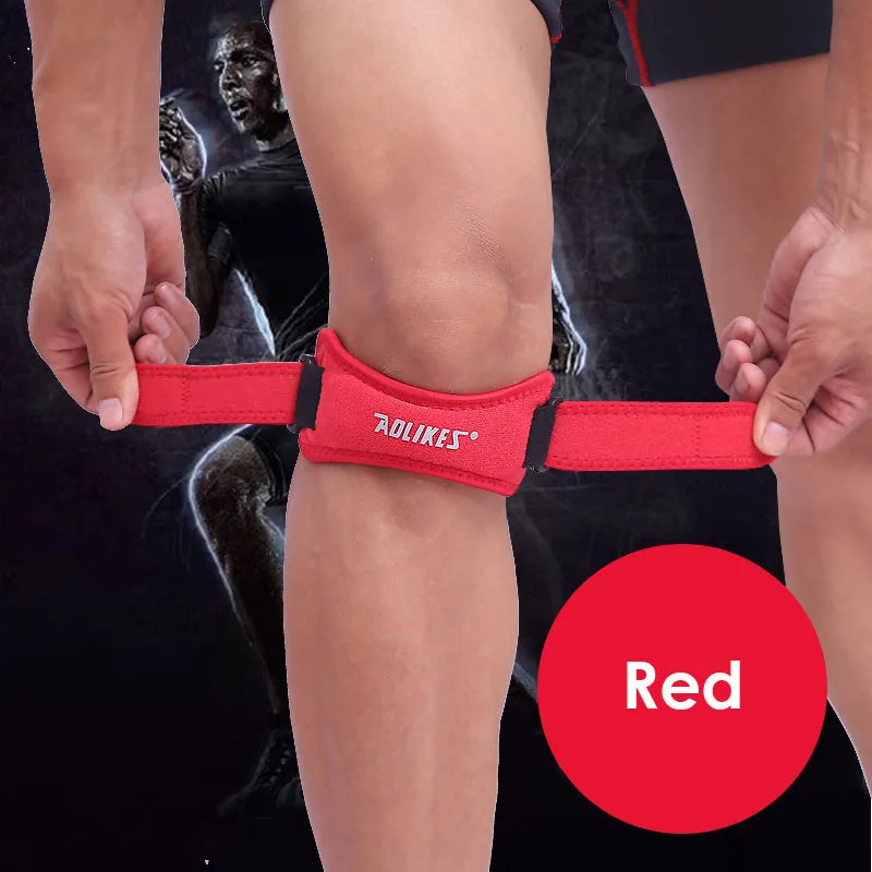 1PCS Adjustable Knee Patellar Tendon Support Strap Band Knee Support Brace Pads for Running Basketball Outdoor Sport
